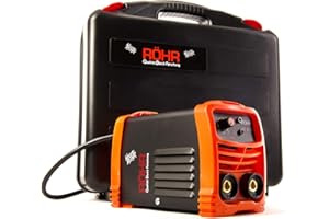 Röhr SMINI-140NI ARC 2 in 1 Welder Inverter Gasless 140 Amp DC Anti-Stick Portable Welding Machine Hot Start MMA IGBT 240V AC - Variety of Accessories Included