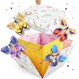 XLSXEXCL Scatola regalo esplosiva a forma di farfalla, scatola a sorpresa con farfalla volante con 8 farfalle volanti, giocattolo per compleanno, matrimonio, anniversario, Natale (rosa