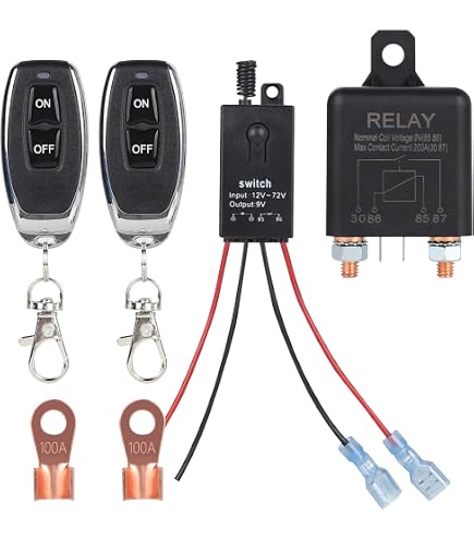 Interrupteur Déconnexion Batterie à Distance 12V Avec Télécommande - Pour Voiture, Bateau, Camion