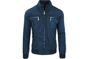 EVOGA Giacca Giubbotto Uomo Casual Primavera Estate Giubbino Felpa Moto