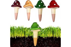 MKNZOME Lot de 4 Arrosage Bouteille, Cône D'arrosage pour Plantes en Terre Cuite, Systeme de l'eau Automatique Piquets d'irrigation Goutte À Goutte pour Plantes d'intérieur d'extérieur en Vacances#4