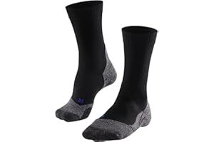 FALKE mujer TK2 Cool calcetines para senderismo amortiguación media antiampollas efecto refrescante largo mediano vegano secado rápido transpirable lyocell hilo funcional 1 par