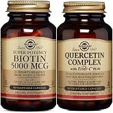 Solgar Biotin 5000 Mcg 50 Kaps&uuml;l + Quercetin Complex 50 Kaps&uuml;l Seti