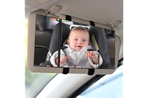 WOLAIYE Car Visier klappbar Clip-on Rückspiegel, universelle Auto einstellbar HD tri-fold Innenraum trim Spiegel…