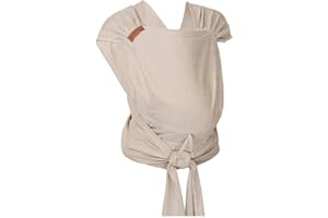 Hoppediz Hop-Tye Advanced - 4-in-1 Babytrage für Neugeborene ab Geburt - Halfbuckle Tragehilfe mit Tuchträgern - mitwachsend bis 20 kg - Design Djerba