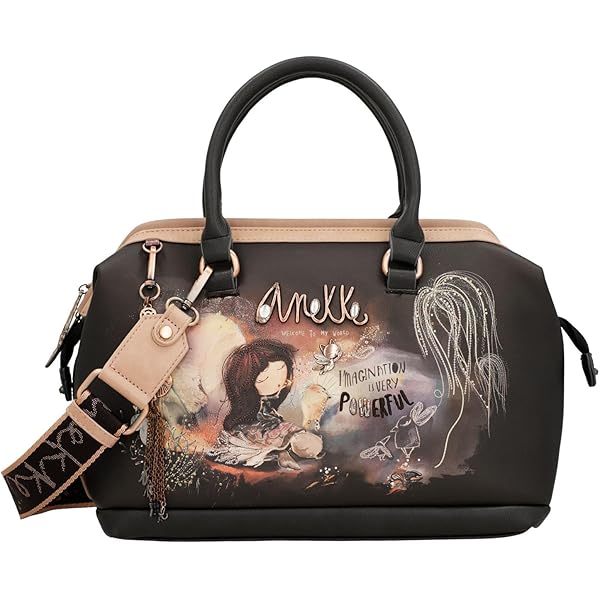 Anekke - Sac De Voyage Pour Femme - Grande Taille - Fermeture éclair - 2 Poignées Et 1 Bandoulière - Collection Hollywood - Accessoires Et Accessoires Pour Femme - Dimensions 51 X 29 X 22 Cm