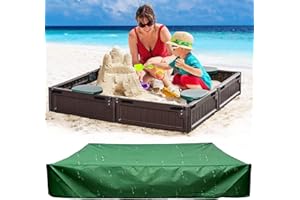 chimoo sandkasten abdeckung 150x150 Wasserdicht abdeckung sandkasten sandkastenabdeckung mit kordelzug sandkasten mit abdeckung Spielzeug sandkastenplane,abdeckplane sandkasten für Pool,Terrase,Garten