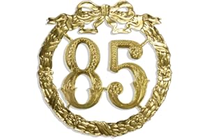 ‎KUNZE Walter Kunze Jubiläumszahl 85, Ø 13 cm, Gold, Jubiläumskranz