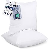 Utopia Bedding Cushion Filling 40 x 40 cm Pack of 2 for Cushions Bed Sofa | Soft and Comfortable Filling for Sofa and Bed Cus