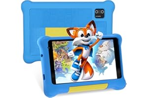 Fullant 7 Zoll Kinder-Tablet, Android 12 Kleinkinder-Tablets, 32GB ROM, IPS HD Display, Kindersicherung, Bluetooth, Kinder-Tablet mit kindersicherem Gehäuse (blau)