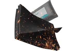 ‎FAIRMO FAIRMO Die feuerfeste Unterlage (1x1 Meter) - Kohlenstoff-Filz feuerfeste Matte hitzebeständig - hitzeschutzmatte, Grillunterlage, Brandschutzmatte, Feuermatte - Für Outdoor und Kamin