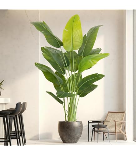 Amazon.de: artplants.de Kunst Bananenbaum Bagheera, gro, 210cm - Kunst  Bananenbaum - Bananenpflanze Knstlich