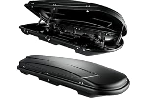 ‎VDP Autodachbox VDP Xtreme 400 - Schwarze Dachbox 400 Liter | Universal Dachkoffer für Reise & Camping | VDP Dachbox, Dachkoffer Auto, Sicher & Abschließbar
