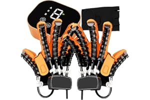 XGXHIN Guanti robotici per Il Recupero da Ictus, Trainer di Riabilitazione Regolabile per Le Dita per emiplegia, artrite, Mano Destra e Sinistra