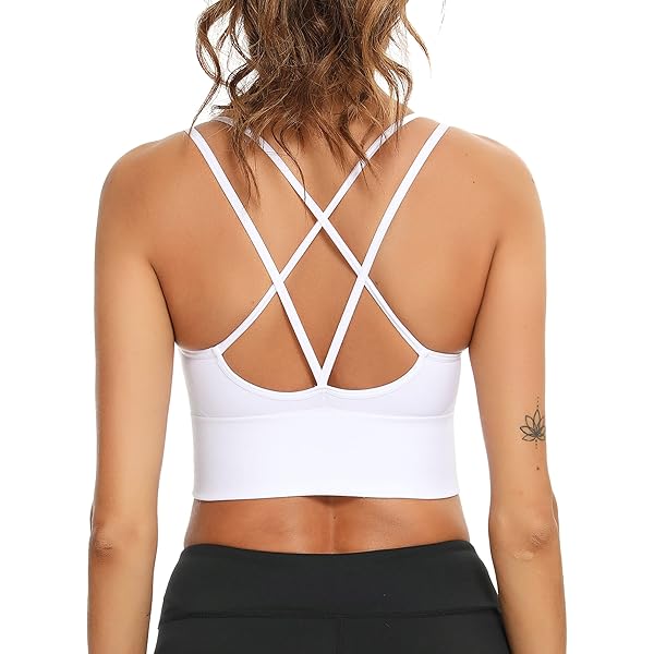 Reggiseno Sportivo Senza Cuciture Per Le Donne UK Hollow Out Reggiseni Da Yoga Senza Ferretto Con Cuscinetti Rimovibili Comodo Stretch Crop Top Bralette Activewear Brassiere Senza Ferretto Plus Size - Foto 3