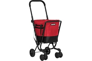 PLAY-MARKET Playmarket Easy Go Carro de la Compra Plegable con Bolsa extraíble (Cherry)