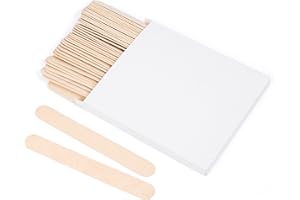 ‎ANTETOK ANTETOK Jumbo Holzstäben zum Basteln Craft Sticks 20cm, 50 Stück, Popsicle Sticks, Eisstiele Holz Basteln, DIY-Handwerk, Zunge Depressor, Farbmischung