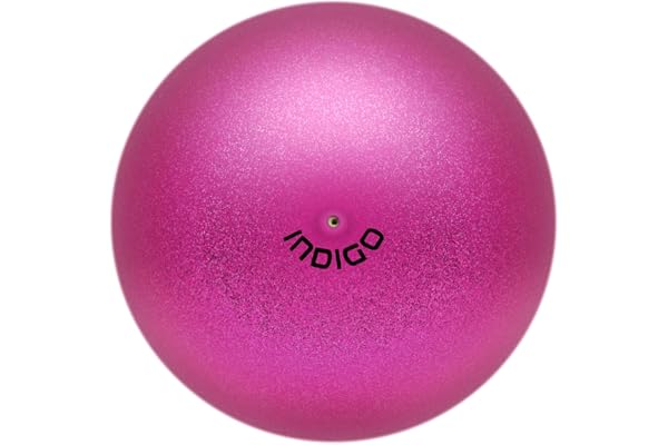 DRUNA Ballon pour Gymnastique Rythmique Glitter 400 g 19 cm