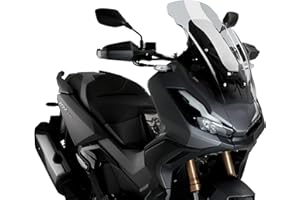 Puig 21207H Touring-Scheibe von in rauchgrau mit Adventure-Design und maximalem aerodynamischem Schutz aus hochwertigen Materialien und eleganter Verarbeitung für Trail-Motorräder