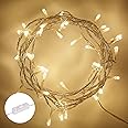 Guirlande Automne-hiver Lights4Fun 1.5 M – 50 LED Blanc Chaud, Feuillage Bordeaux/rouge/vert, à Piles