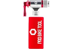 PRO BIKE TOOL Fahrradpumpe CO2 - Kartuschenpumpe, Fahrrad Minipumpe Für Presta Und Schrader Ventile - Einfaches Und Schnelle