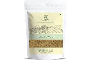 Samyam Tulsi Leaves Powder (Ocimum tenuiflorum) - 200g (7.05oz) Pack | Holy Basil Leaves