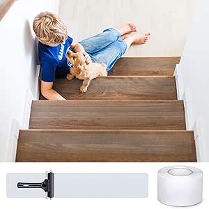 Anti-Rutsch Treppenleisten Selbstklebend - 10m PVC Kantenschutz Für Innen & Außen