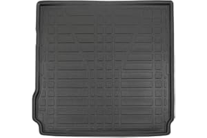 J&J AUTOMOTIVE | Tapis De Coffre sur Mesure pour Pathfinder R51 2005-2010, Noir, Antidérapant, Bord Haut, Toutes Saisons, Adapté Animaux de Compagnie