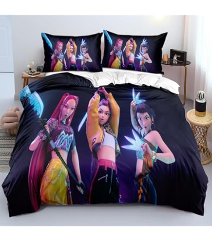 The Quintessential Quintuplets Parure De Lit 3 Pièces Avec Housse De Couette Et Taie D'oreiller Motif Nakano Ichika/Nakano Nin Anime 3D Pour Adolescents Et Adultes Lit Simple/double/king Size