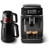 Philips 2200 Serisi Tam Otomatik Espresso Makinesi (EP2220/10) ve Philips Daily Collection &Ccedil;ay Makinesi (HD7301/00) - BXA0105