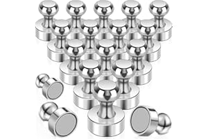 ‎SWIHORAB Starke Magnete, Neodym Magnete Extra Stark 18 Stück Mini Magnet für Kühlschrank, Magnettafel, Kegelmagnete, Stecktafel, Pinnwand Kleine Magnet für Whiteboard Büro Metall Kühlschrankmagnete