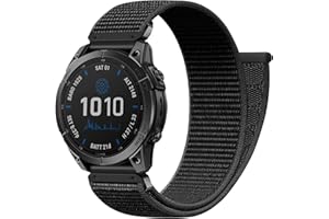 ‎UPEAK Upeak 22mm QuickFit Armband Kompatibel mit Garmin Fenix 7 Armband/7 Pro/6 Pro Armband/6/Fenix 8 47mm/5/5 Plus, Nylon Sportarmband ohne Werkzeug für Garmin Epix Gen 2/Forerunner 965/Garmin Instinct