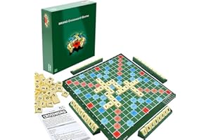 Eclipto Scrabble Board Game, 2-4 Players Boggle Word Game, Educational Alphabet Word Games for Kids Preschool, Montessori Learning Puzzle for Kids Preschool, Family Learning Toy (S)