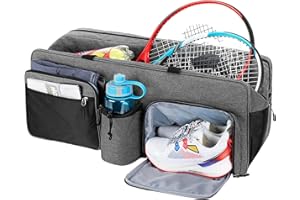 Eastuy Tennis Bag,Tennis Tote Shoulder Bag - Large Tennis Bags for Women Men to Hold Tennis Badminton Rackets Balls and Other Accessories