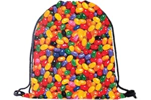 PREMYO Sac à Dos Sport à Cordon - Sac de Gym École Collège Femme Fille - Léger Pratique à Vélo Impression