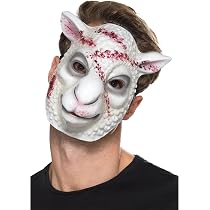 Smiffys Evil Sheep Killer Mask, White, Halloween Fancy Dress ...