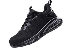 artSew Zapatos de Seguridad para Hombre Ligero Zapatillas de Seguridad Transpirables Construcción Calzado de Seguridad Trabajo Deportivo Mujer Comodo Puntera de Acero Bambas de Seguridad