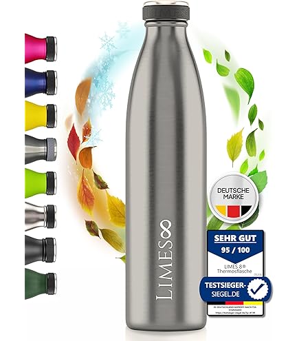 Thermosfles 1 liter - roestvrijstaal - lekvrij - vacuüm geïsoleerd