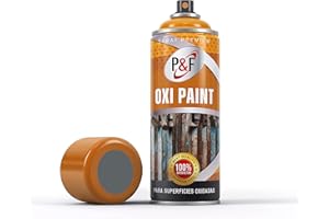 AEROSOLES P&F ESMALTE DIRECTO SOBRE ÓXIDO EN SPRAY - Pintura antioxidante - Esmalte antioxidante para metales sin necesidad de imprimación - pintura para metales 3 en 1 ANTIOXIDO IMPRIMACION Y COLOR