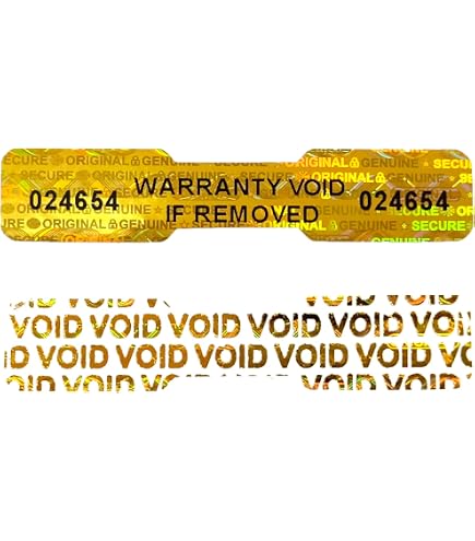 Garantiesiegel Warranty Seal 40x20 Mm Mit Barcode Produktbild-Vorschau 3
