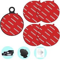 D.SKING Confezione da 4 cuscinetti adesivi di ricambio da 70 mm, per cruscotto/parabrezza, supporto a ventosa per auto, DVR, casa, navigatori GPS D.SKING Confezione da 4 cuscinetti adesivi di ricambio da 70 mm, per cruscotto/parabrezza, supporto a ventosa per auto, DVR, casa, navigatori GPS