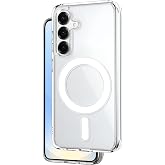 Teknoft Samsung Galaxy S25 Plus i&ccedil;in MagSafe ile Uyumlu Şok Emici Silikon Kenar Sararma &Ouml;nleyici Arkası Sert Parmak İzi Tutma