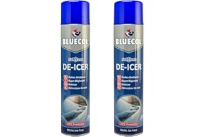 Bluecol BLD600 Sub Zero De-Icer Aerosol Fast Ice Melt 600ml x 2