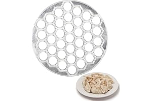 NULUXI 37 Holes Dumpling Machine Ravioli Aluminum DIY Mold Aluminum Alloy Dumpling Mold Pelmeni Pastry Maker Mold Aluminum Dumplings Kitchen DIY Tools for Pasta Form Pastry Bakeware Baking Cooking Tools