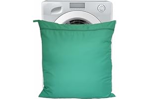 Moorland Rider - Jumbo, Green Pet Wear Wash Bag. Stops Pet Hair Blocking The Washing Machine. Zip Front Closure With Hanging Loop. Traps Fur, Lint & Debris During The Wash Cycle (75cm x 80cm)