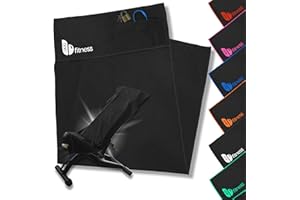 be one Toalla Gimnasio con Cremallera - Toalla Microfibra Gimnasio 120 X 50 Ajustable y anticaída - Toalla Gym con diseño Adaptable al Asiento (Negro)