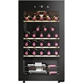 Haier Wine Bank 50 Series 3 HWS34GGH1 &ndash; Wine Bar 34 Bottles, Wifi, Wooden Shelves, Anti-UV Glass, Carbon Filter, Digital Disp