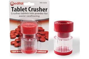 GUARANTEED4LESS TABLET CRUSHER PILL CUTTER GRINDER KIDS EASY SAFE SPLITTER MEDICINE STORAGE BOX