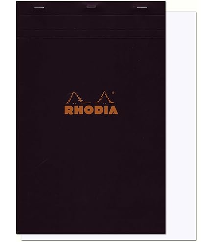 Schrijfblok Rhodia A4 lijn 80 vel 80gr oranje | Schrijfblokken