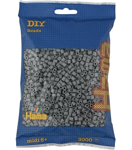 Hama Lot De 8 Plaques Midi – Perles à Repasser Carrées, 3 Modèles – Qualité UE, Dès 5 Ans